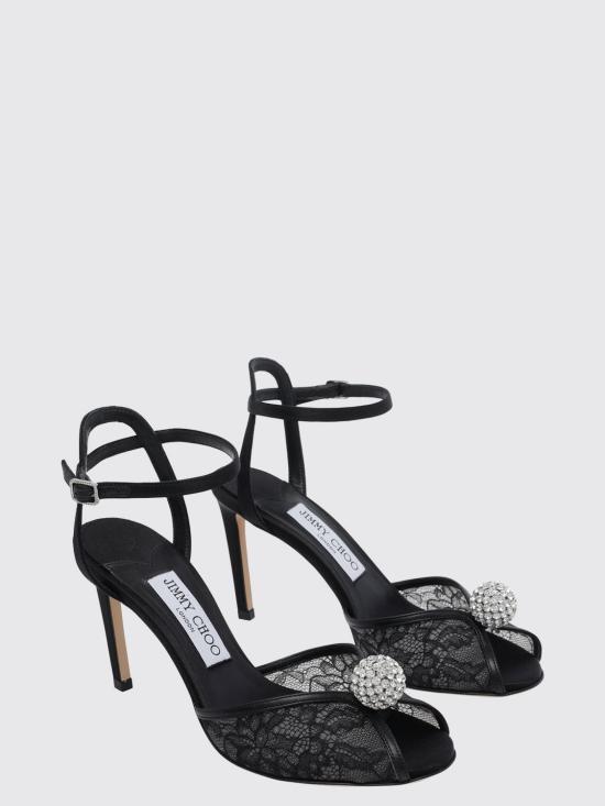 26FW 지미추 힐/펌프스 SACORA85FNB BLACK CRYSTAL - JIMMY CHOO