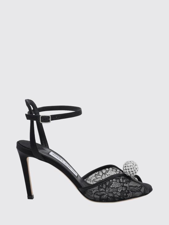 26FW 지미추 힐/펌프스 SACORA85FNB BLACK CRYSTAL