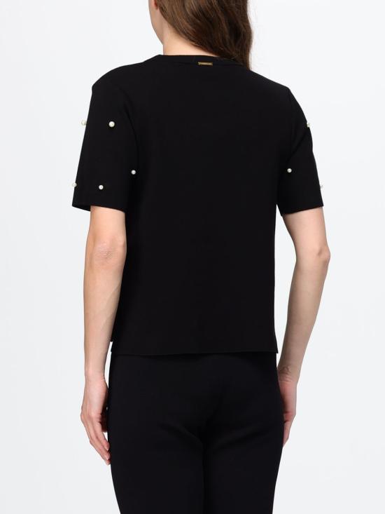 26SS 트윈셋 반팔 티셔츠 261LL3CAA 00006 Black - TWINSET