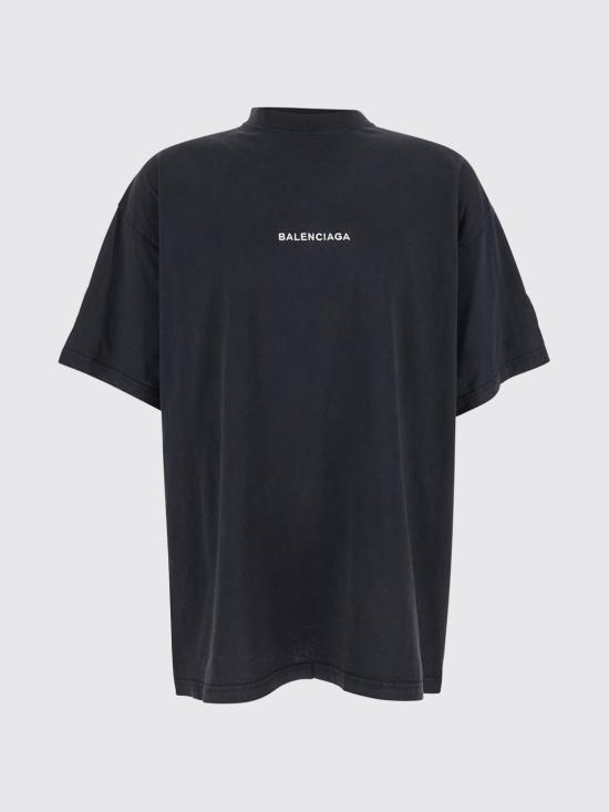 26SS 발렌시아가 유니폼 머치 오버사이즈 티셔츠 831305TSVH4 1041 Black