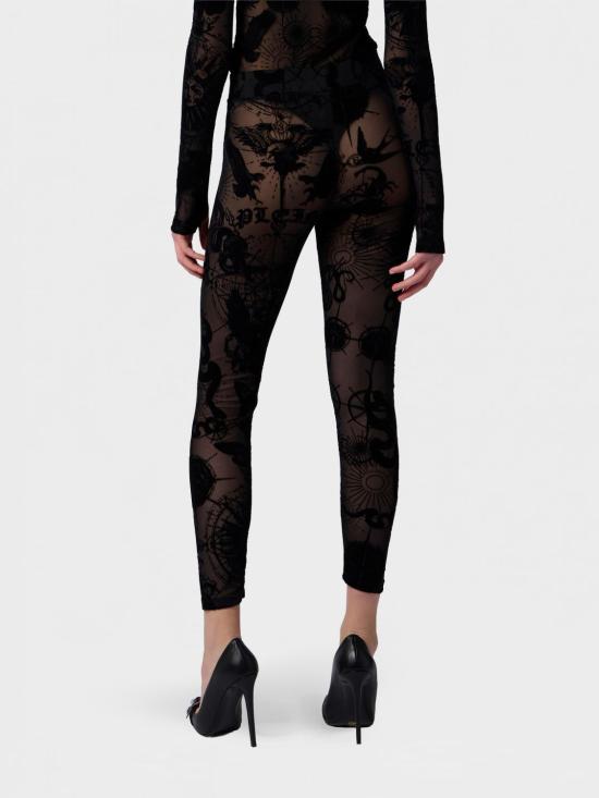 26FW 필립 플레인 팬츠 SAFCWRT1669PTE003N 02 Black - PHILIPP PLEIN
