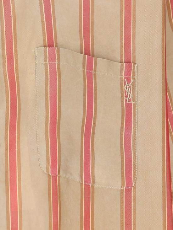 26SS 생로랑 셔츠 859781Y2N33 9774 Beige rouge tabac - SAINT LAURENT