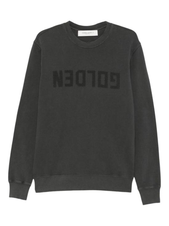 26SS 골든구스 골든 레터링 올리브 그린 스웨트셔츠 GMP01223P00064260318 Black - GOLDEN GOOSE