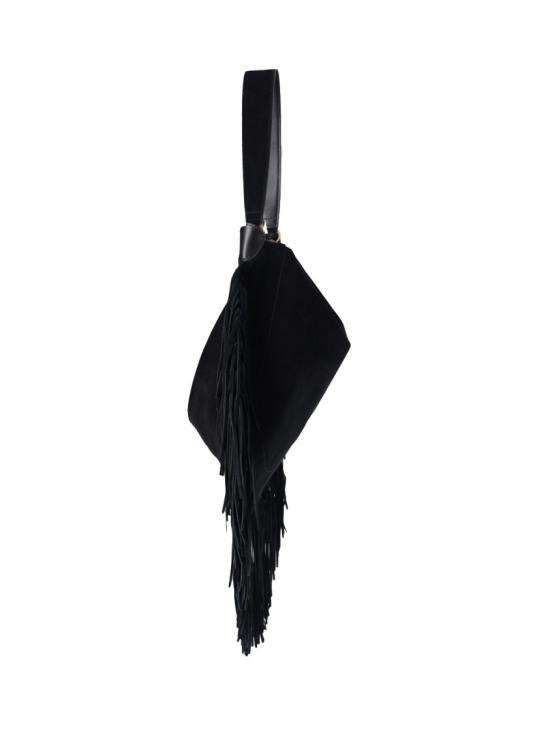 26FW 이자벨마랑 오스칸 프린지 디테일 스웨이드 호보백 PP0200FC C3C14M01BK Black - ISABEL MARANT