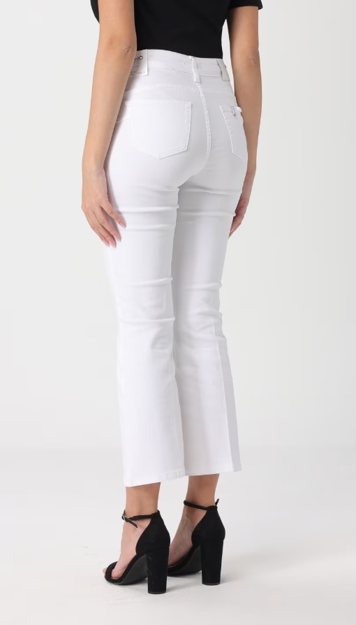  리우조 스트레이트 팬츠 UA6040T2594 11111 White - LIU JO