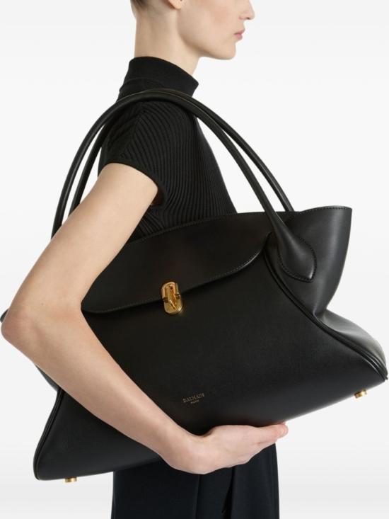 26FW 발망 숄더백 HN1DB068LTEX 0PA Black - BALMAIN