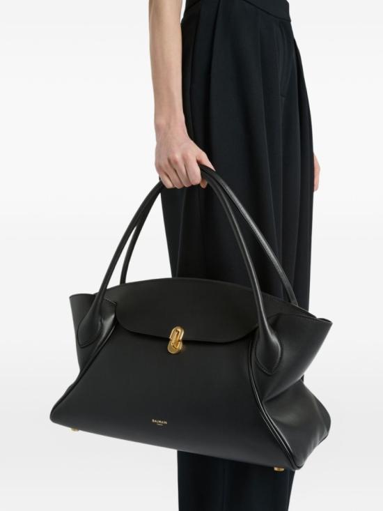 26FW 발망 숄더백 HN1DB068LTEX 0PA Black - BALMAIN