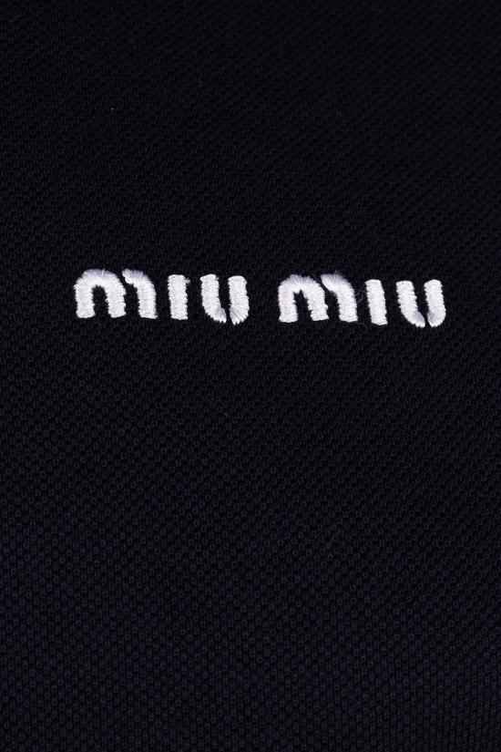 26FW 미우미우 피케 폴로 베스트 MJT73814RW F0008 BLEU - MIU MIU