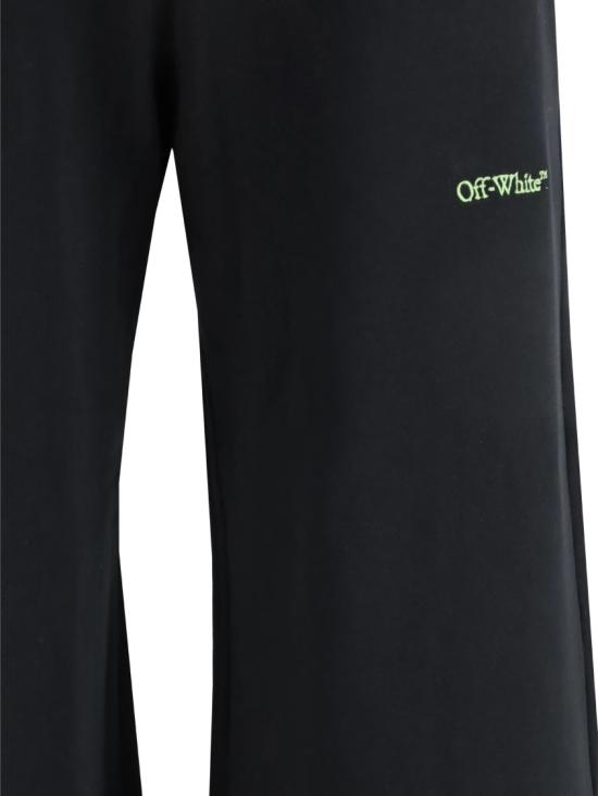  오프화이트 트레이닝/조거 팬츠 2CH022S26FLE001W023 Black - OFF WHITE