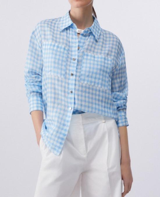  리우조 블라우스 WA6302T9426 P9242 Blue - LIU JO