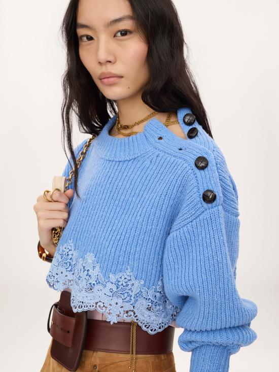 26FW 끌로에 스웨터 CH26AMP06640 465 Azzurro - CHLOE