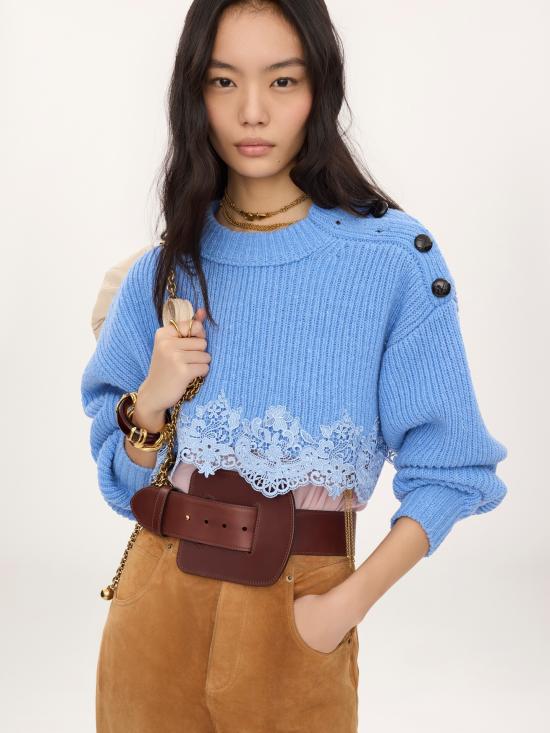 26FW 끌로에 스웨터 CH26AMP06640 465 Azzurro - CHLOE