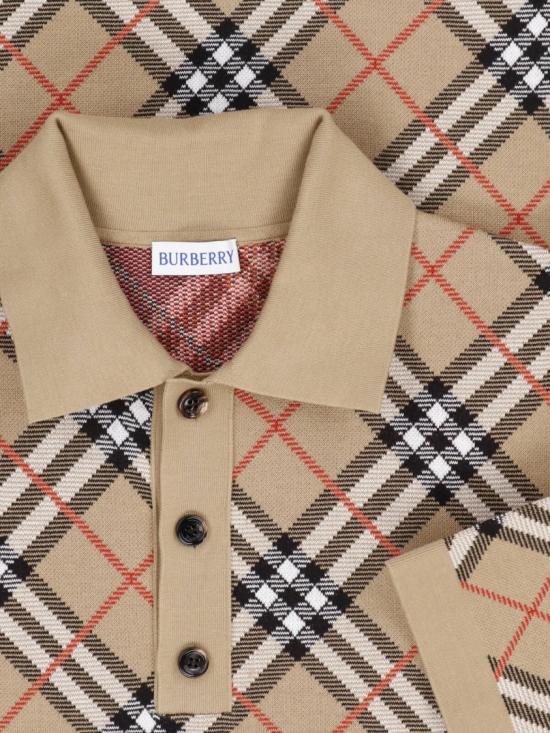 26FW 버버리 폴로 티셔츠 8127792B9368 Neutrals - BURBERRY