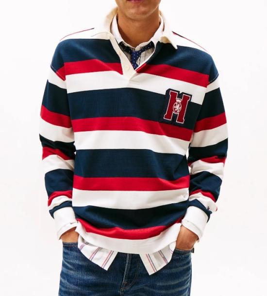  타미힐피거 폴로 티셔츠 MW0MW426120FB 0FB Blue - TOMMY HILFIGER