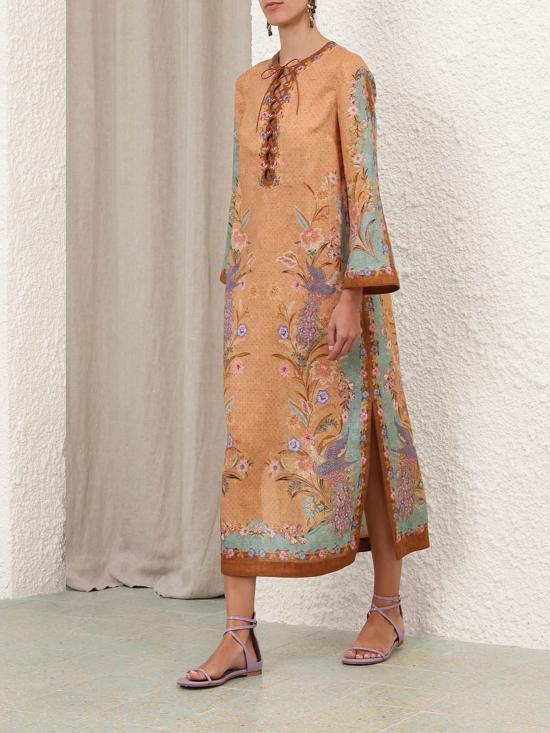 26FW 짐머만 미디 원피스 8077DSS262 TSCF Beige - ZIMMERMANN