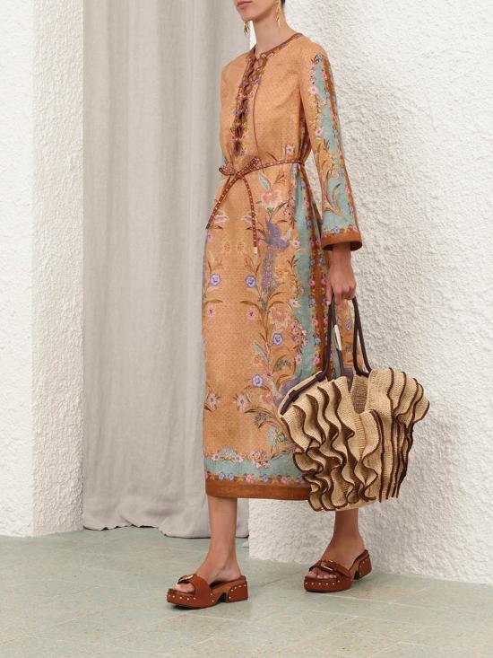 26FW 짐머만 미디 원피스 8077DSS262 TSCF Beige - ZIMMERMANN