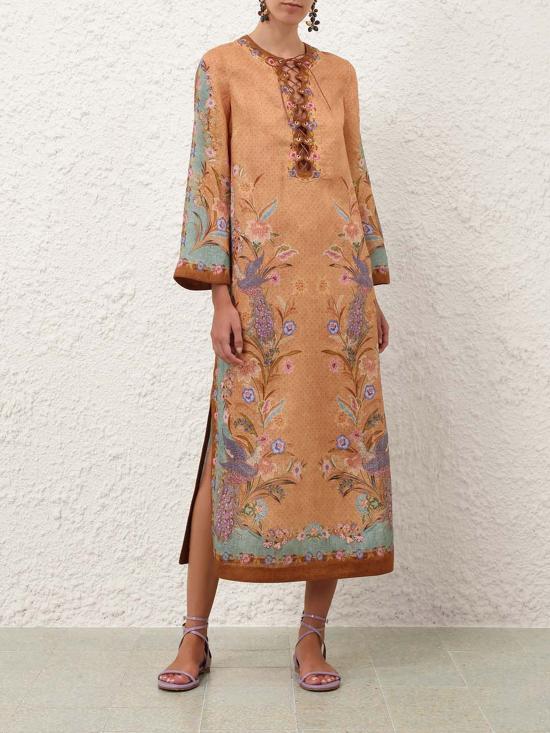 26FW 짐머만 미디 원피스 8077DSS262 TSCF Beige - ZIMMERMANN