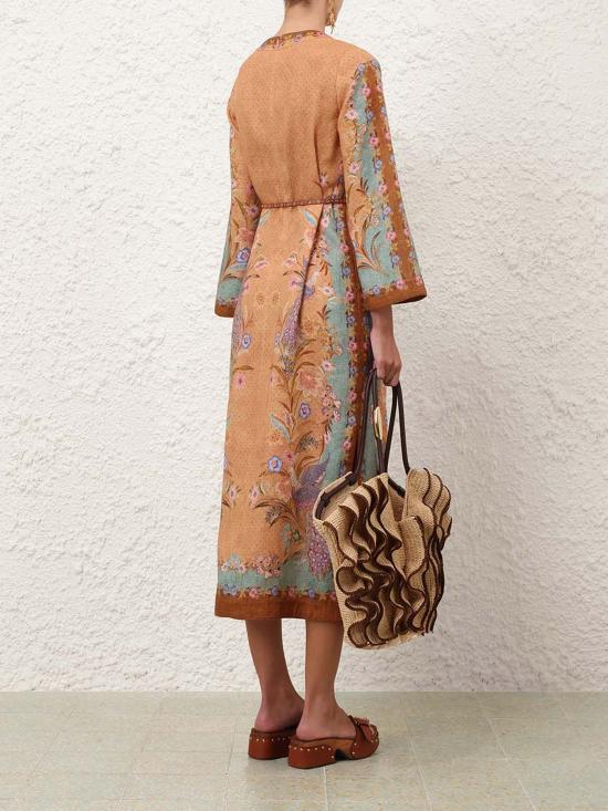 26FW 짐머만 미디 원피스 8077DSS262 TSCF Beige - ZIMMERMANN
