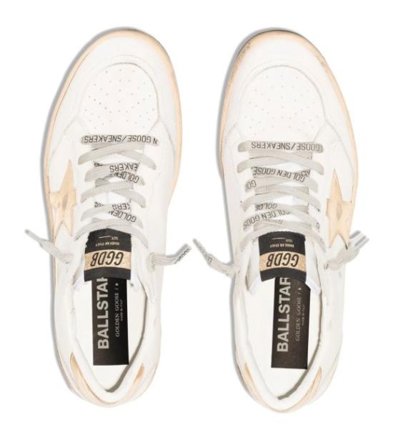 26FW 골든구스 볼스타 스니커즈 GWF00117 F00078380608 Milk gold - GOLDEN GOOSE
