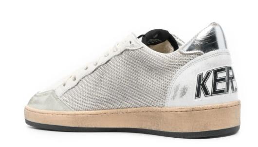  골든구스 볼스타 스니커즈 GMF00117 F00321581780 Light silver black - GOLDEN GOOSE