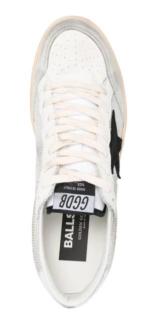  골든구스 볼스타 스니커즈 GMF00117 F00321581780 Light silver black - GOLDEN GOOSE