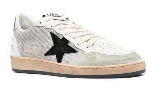  골든구스 볼스타 스니커즈 GMF00117 F00321581780 Light silver black - GOLDEN GOOSE