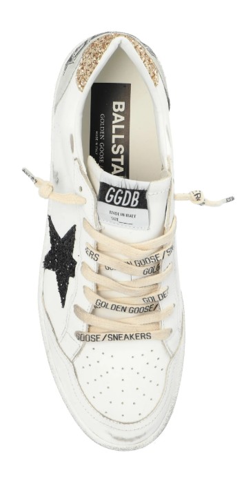26FW 골든구스 글리터 스타 볼스타 스니커즈 GWF00117 F00611810750 White black gold ice - GOLDEN GOOSE