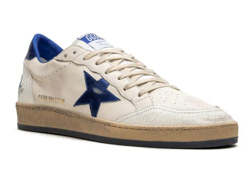 26FW 골든구스 볼스타 블루 스타 스니커즈 GMF00117 F00219810327 White bluette - GOLDEN GOOSE