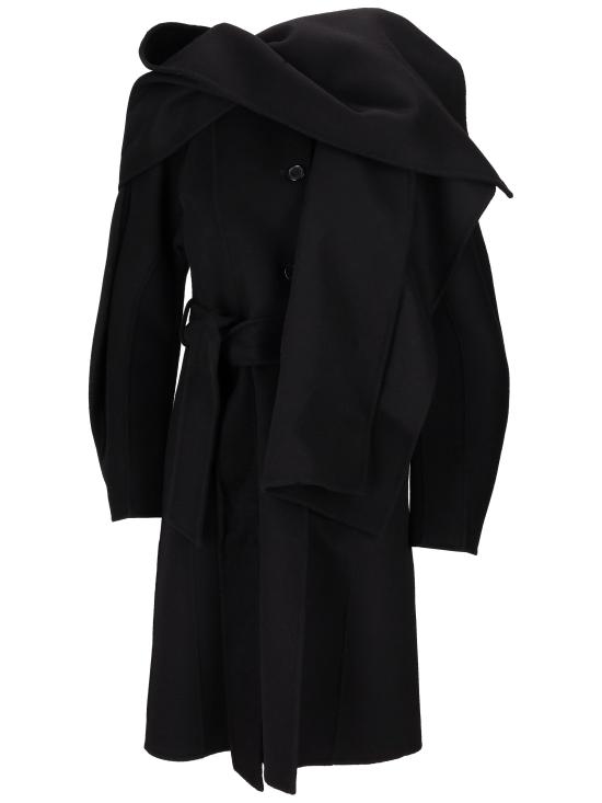 25FW 파로쉬 코트 D431766LEAK25 013 NERO
