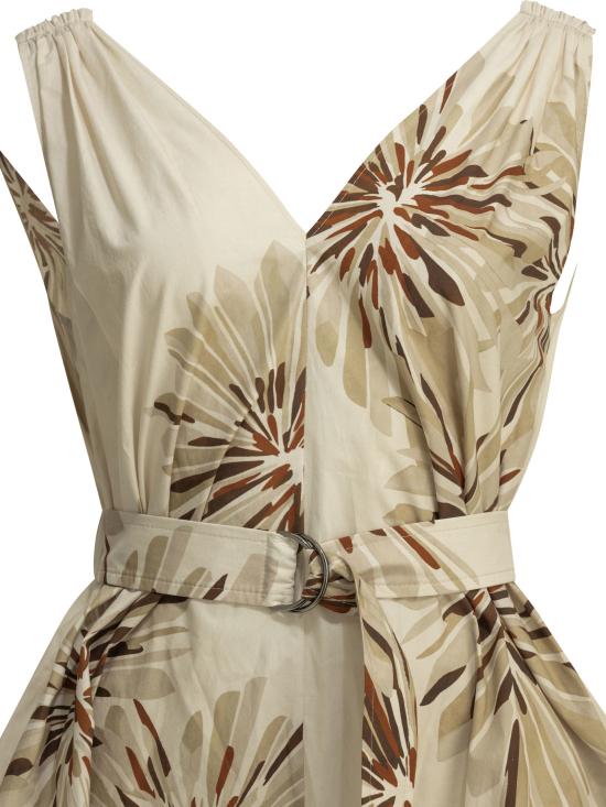 26SS 브루넬로 쿠치넬리 미디 원피스 MQ197A5092C004 X Beige - BRUNELLO CUCINELLI