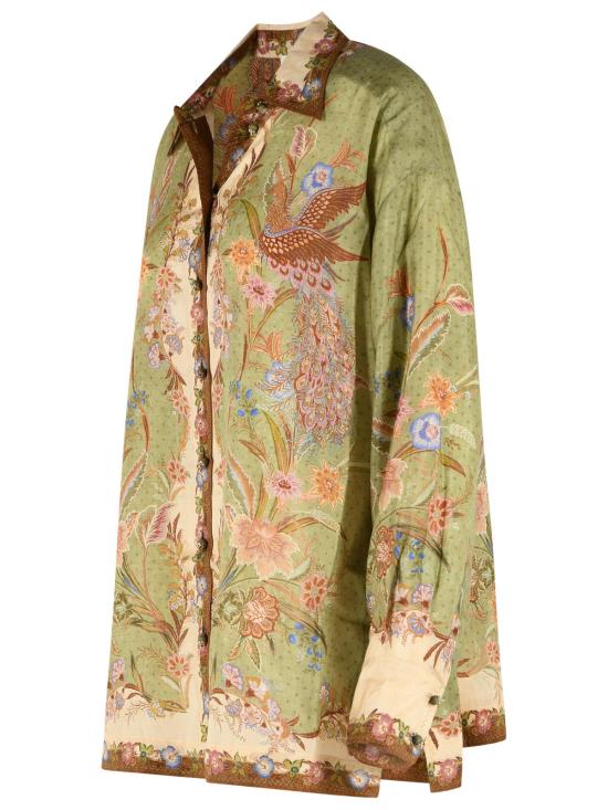 26FW 짐머만 셔츠 8686TSS262KHAKI SCARF FLORAL Green - ZIMMERMANN
