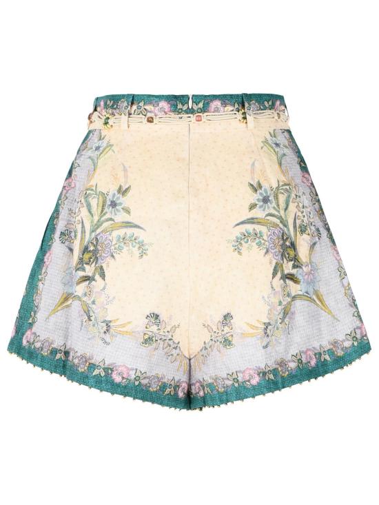 26FW 짐머만 숏팬츠 8632ASS262CREAM SCARF FLORAL Cream - ZIMMERMANN