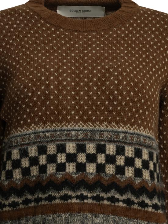 26FW 골든구스 스웨터 GWP01165P00267555718 Brown - GOLDEN GOOSE
