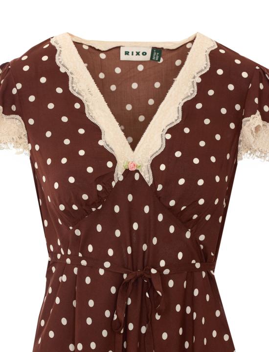 26FW 릭소 미디 원피스 05461 08702 Brown - RIXO