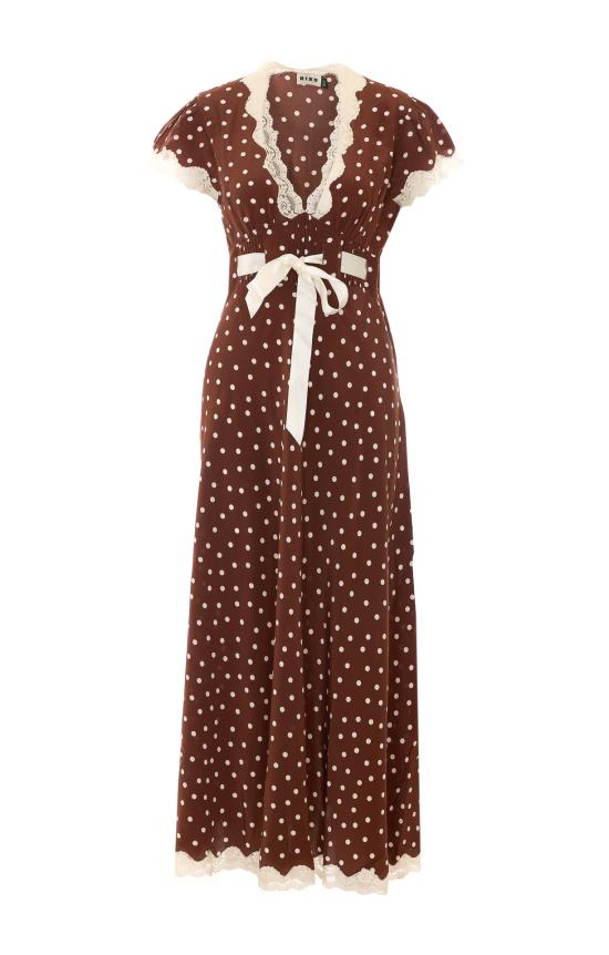 26FW 릭소 미디 원피스 02400 08702 Brown