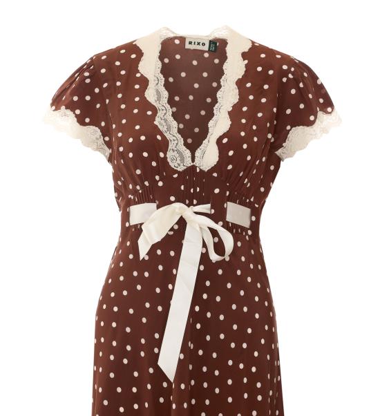 26FW 릭소 미디 원피스 02400 08702 Brown - RIXO