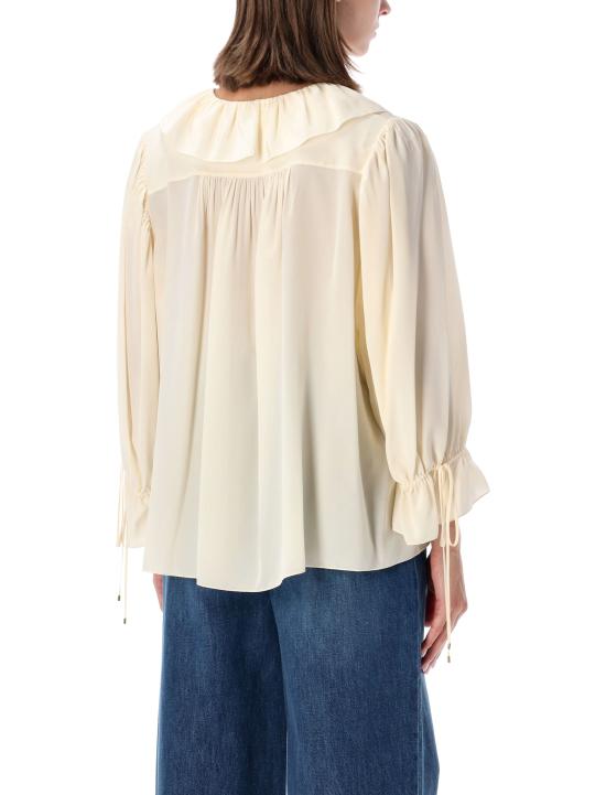 26FW 끌로에 블라우스 CH26AHT72005 114 PRISTINE WHITE - CHLOE