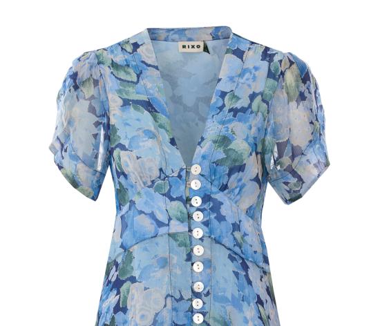 26FW 릭소 미디 원피스 05062 08689 Blue - RIXO