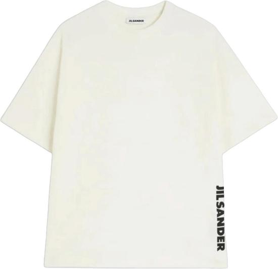 26FW 질샌더 반팔 티셔츠 JILSANDERJ22GC0277J20348100LOGOPRINTTSHIRTSHORTSLEEVETSHIRTSWHITE