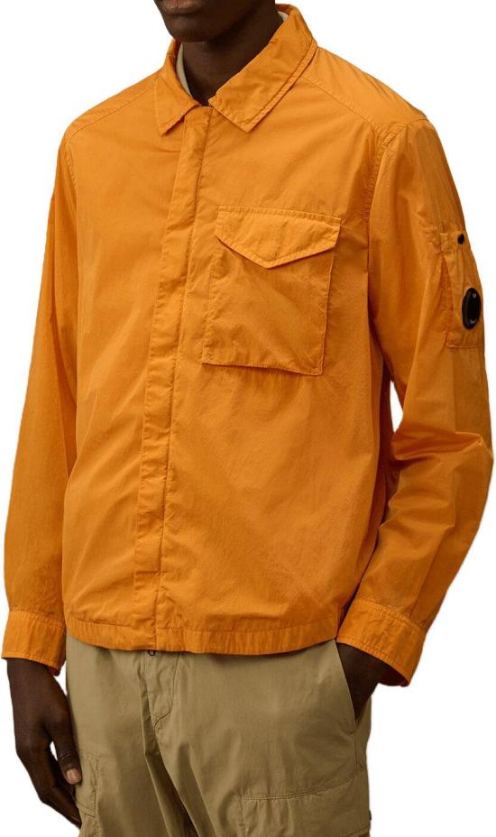 26SS 씨피 컴퍼니 긴팔 셔츠 OVERSHIRTOVERSHIRTDESERTSUN ORANGE - C.P. COMPANY