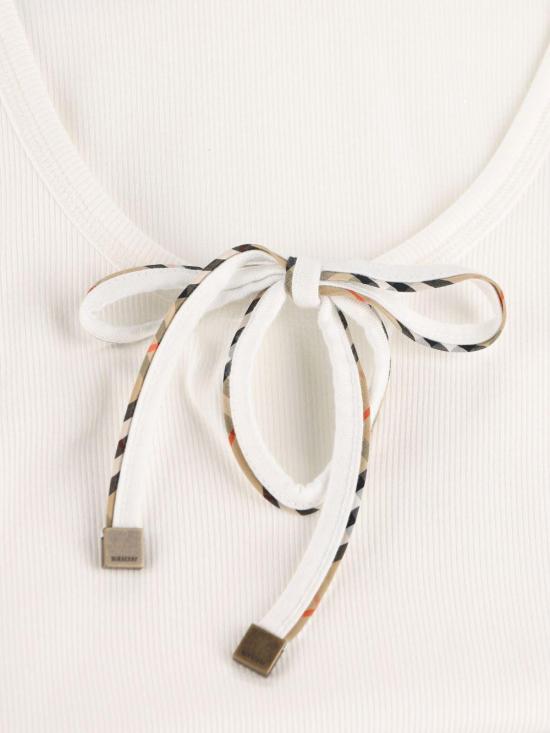 26FW 버버리 민소매 티셔츠 8127208B7078 WHITE - BURBERRY