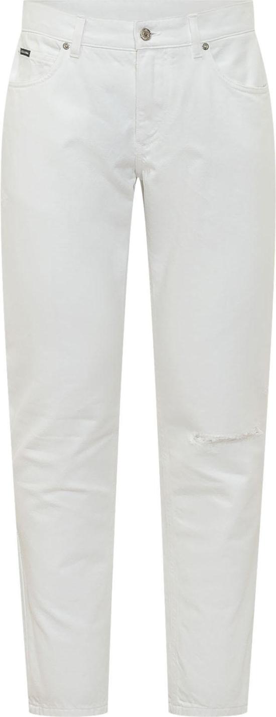 26FW 돌체앤가바나 레귤러 코튼 진 돌체앤가바나 GYJCCDG8PU2S9001 WHITE