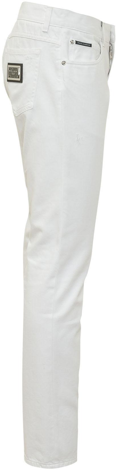 26FW 돌체앤가바나 레귤러 코튼 진 돌체앤가바나 GYJCCDG8PU2S9001 WHITE - DOLCE & GABBANA