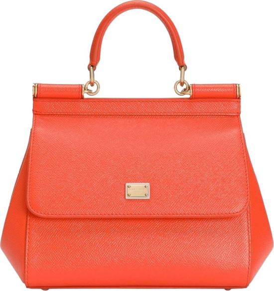 26FW 돌체앤가바나 미디움 시실리 핸드백 BB6003B100181166 ORANGE