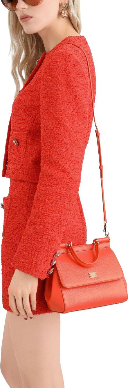 26FW 돌체앤가바나 미디움 시실리 핸드백 BB6003B100181166 ORANGE - DOLCE & GABBANA