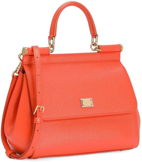 26FW 돌체앤가바나 미디움 시실리 핸드백 BB6003B100181166 ORANGE - DOLCE & GABBANA