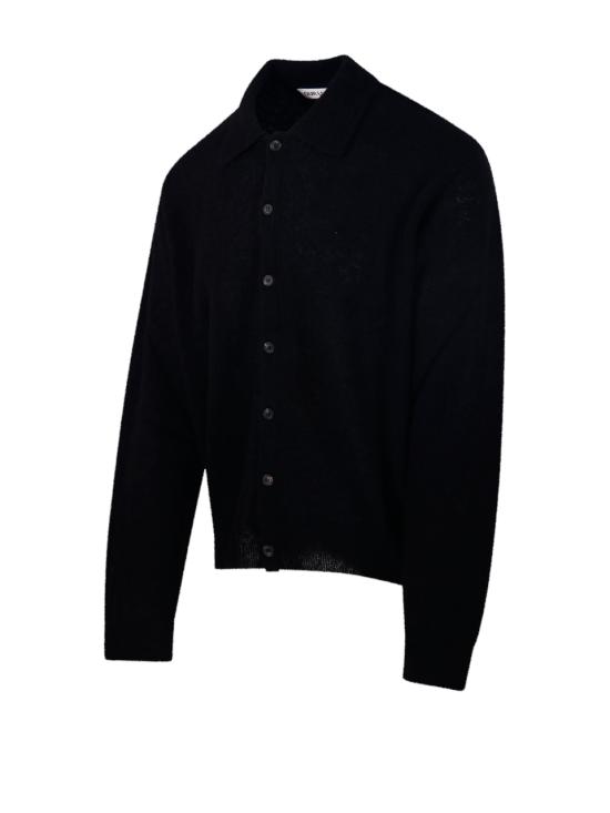 26FW 아워레가시 이브닝 폴로 가디건 M4213ECFSE BLACK FUZZY ALPACA - OUR LEGACY