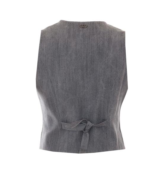 26FW 리우조 베스트 UF6118D0266 87457 Grey - LIU JO
