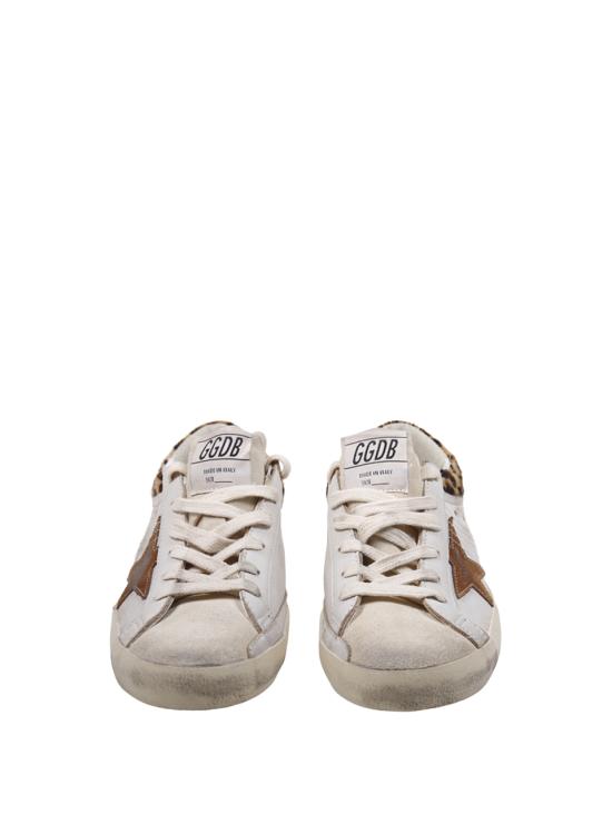 26FW 골든구스 슈퍼스타 스니커즈 GWF01042 F008167 83260 WHITE BEIGE SEEDP B BROWN LEO BRICK RED - GOLDEN GOOSE