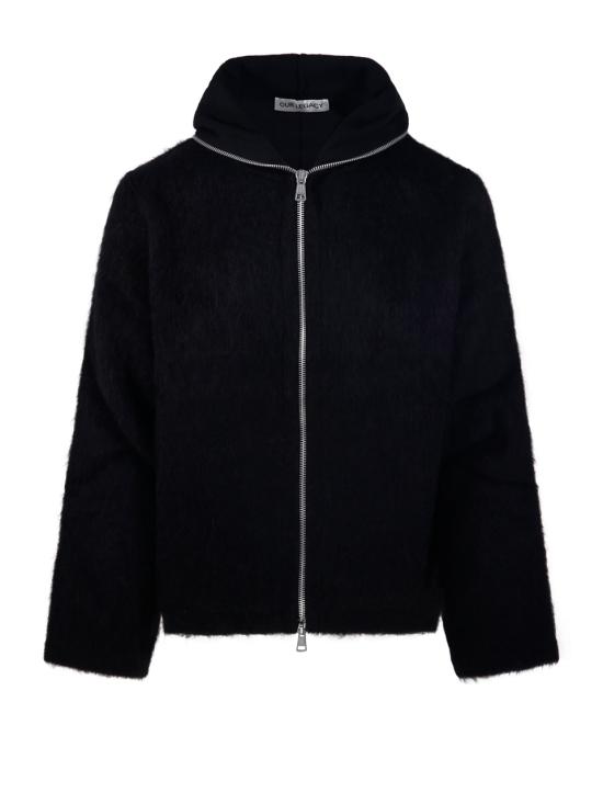 26FW 아워레가시 풀 집 후드 M4243FBH BLACK HAIRY WOOL